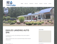 Tablet Screenshot of eagleslandingautospa.com